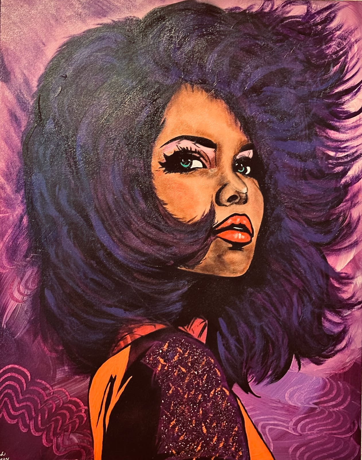 Purple Reign — Acrylic on canvas, 24 × 30 in.